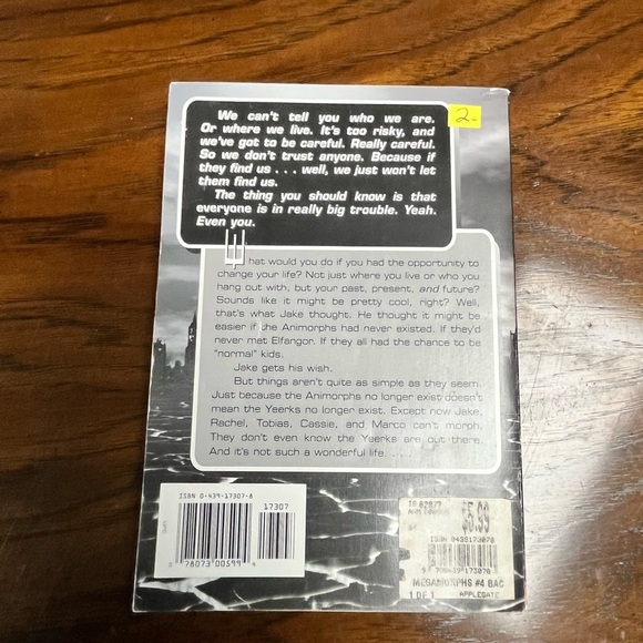 Scholastic Book with Black and White Cover - Picture 2 of 2